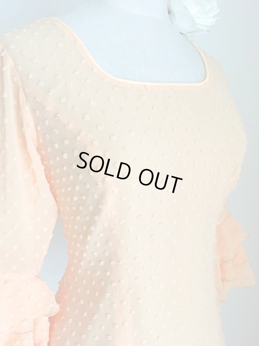 画像4: ブラウス、立体水玉、ピーチ (4)