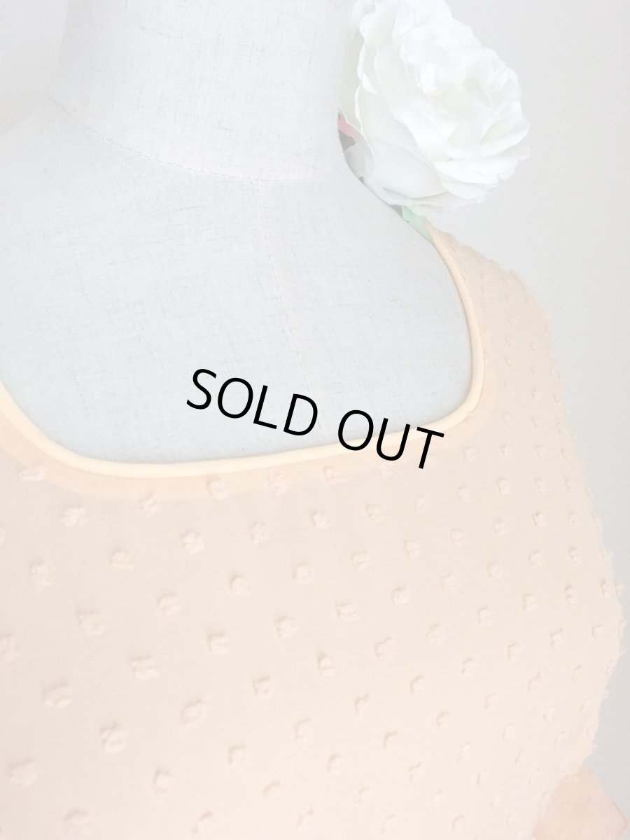 画像3: ブラウス、立体水玉、ピーチ (3)