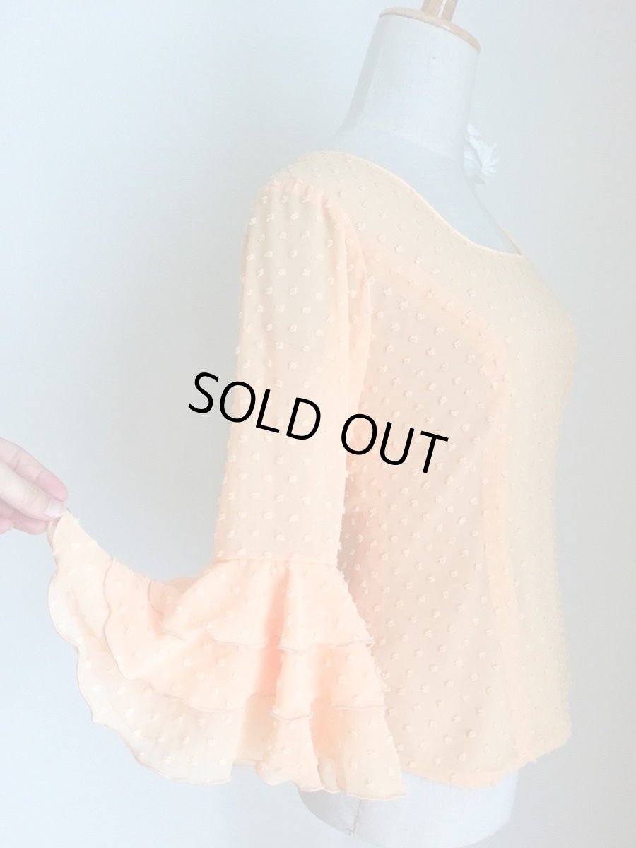 画像5: ブラウス、立体水玉、ピーチ (5)