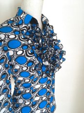 画像3: SALE《即納品》マニッシュブラウス、ブルー (3)