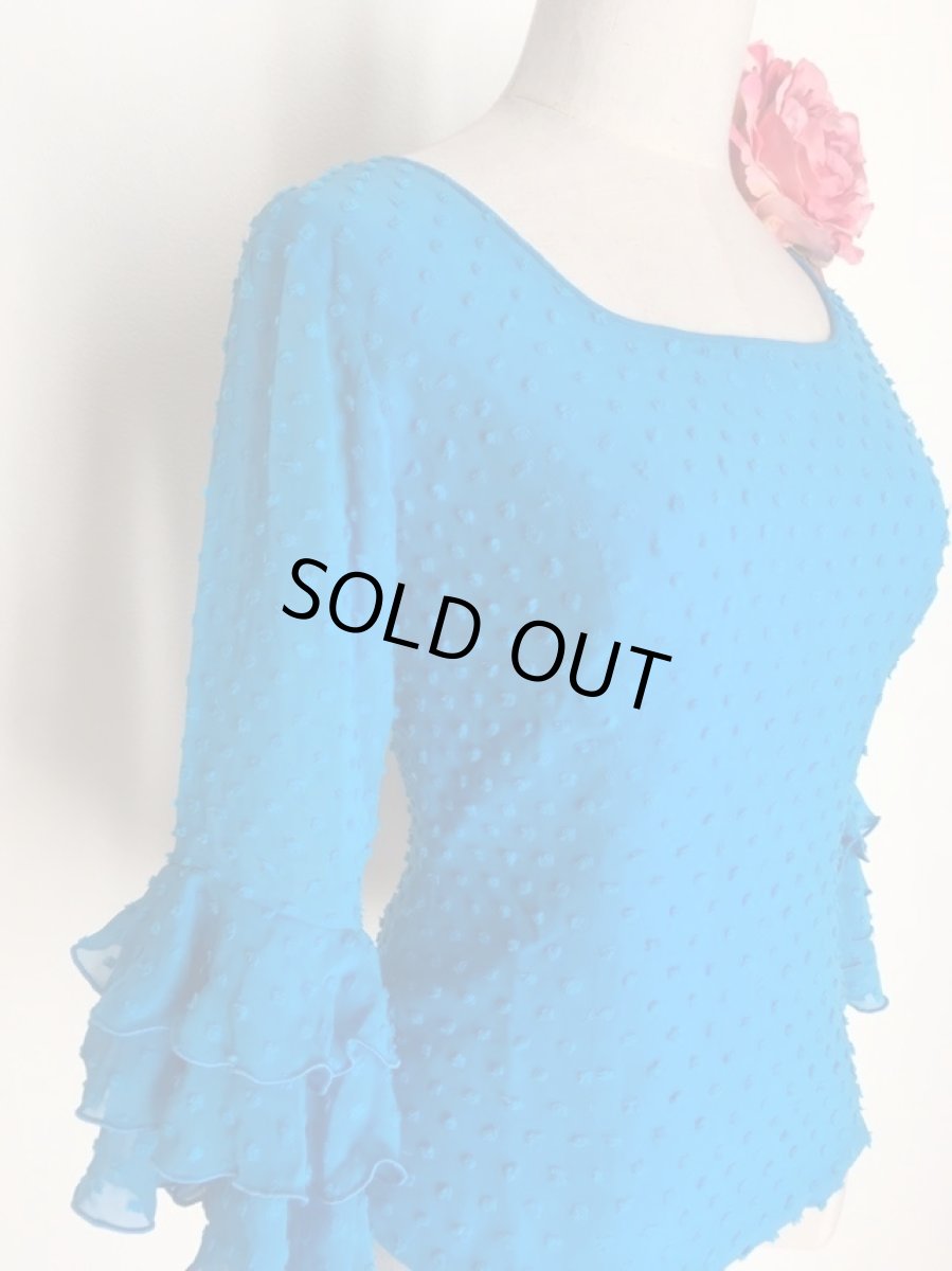 画像4: ブラウス、ブルー (4)