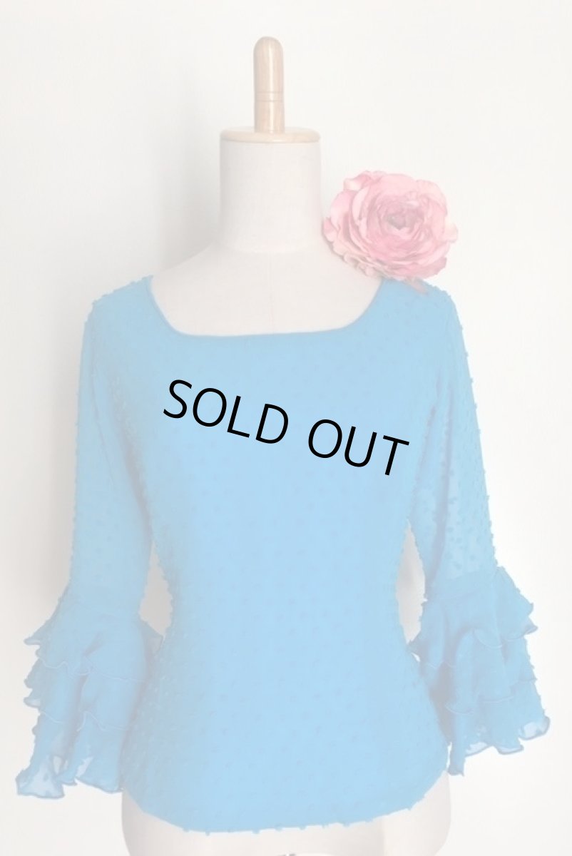 画像2: ブラウス、ブルー (2)