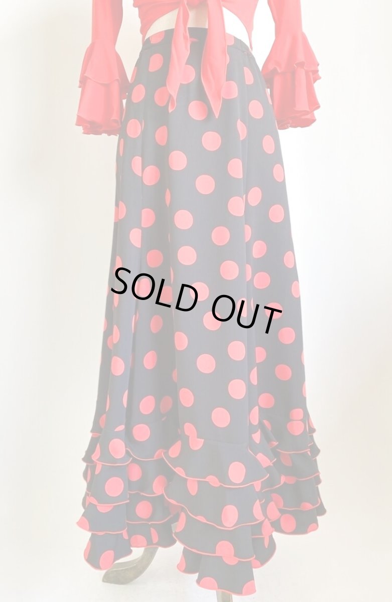 画像2: 《即納品》スペイン生地4段フリル (2)