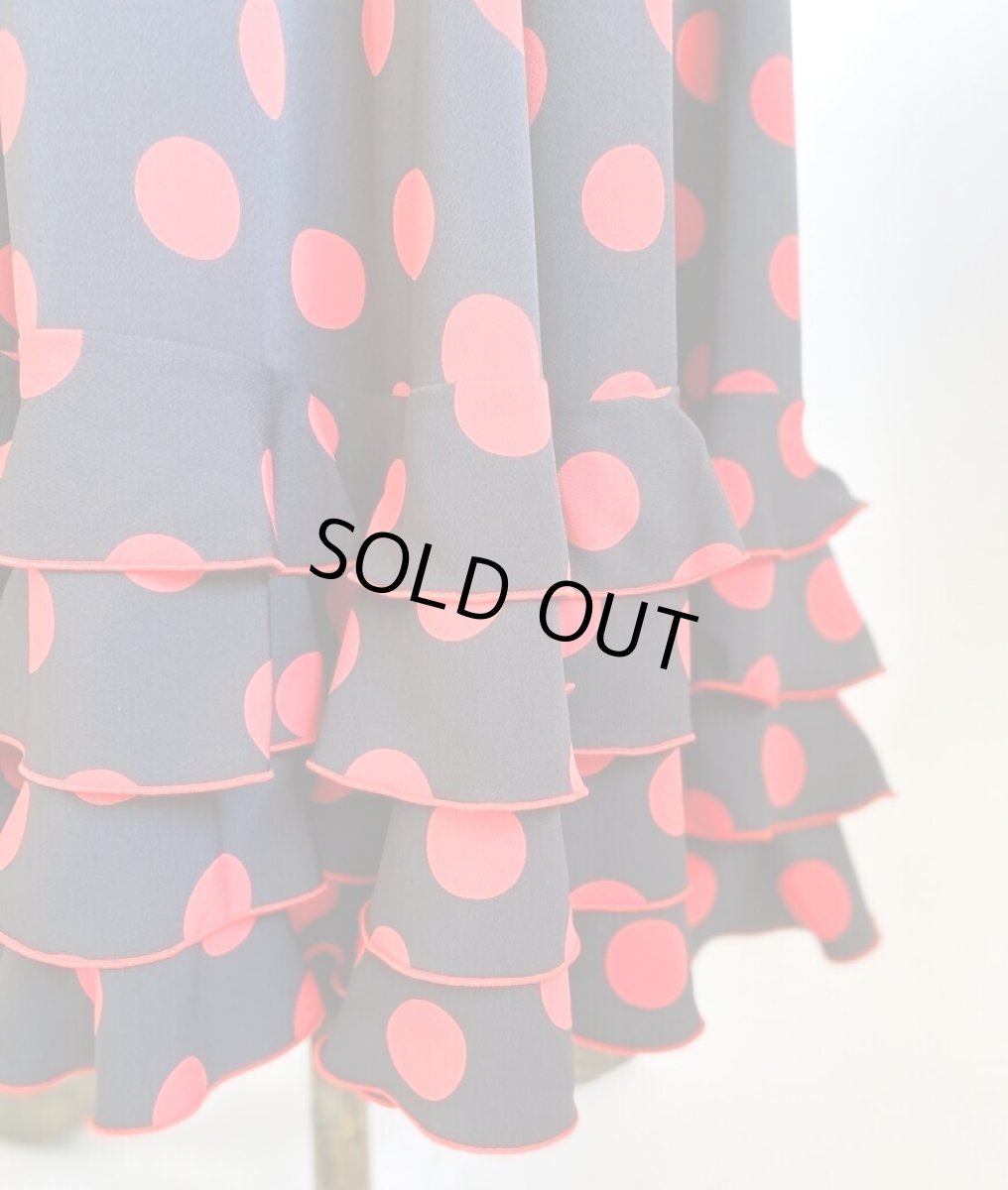 画像4: 《即納品》スペイン生地4段フリル (4)