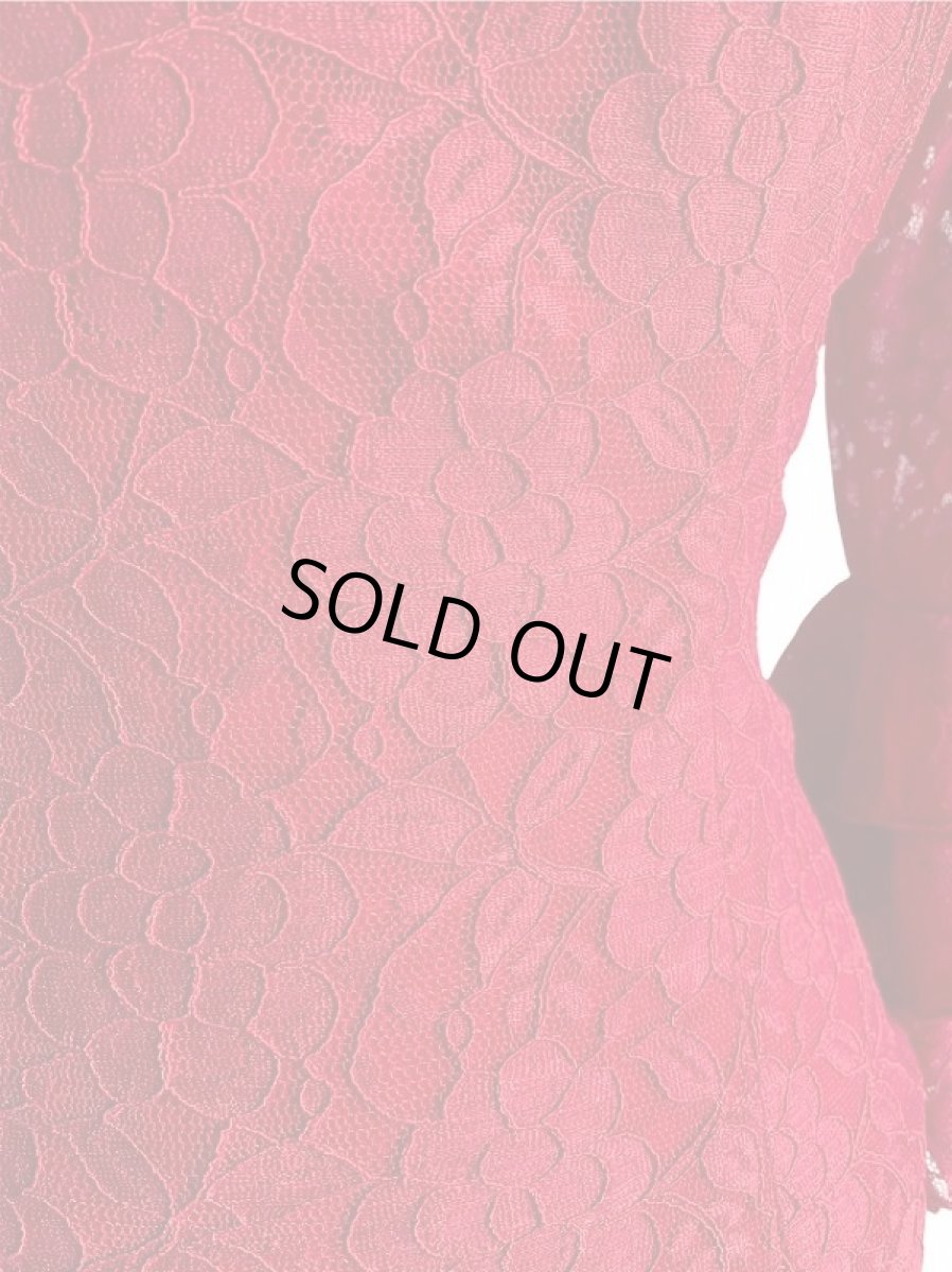 画像6: 《ラスト1点》レース生地、レッド (6)