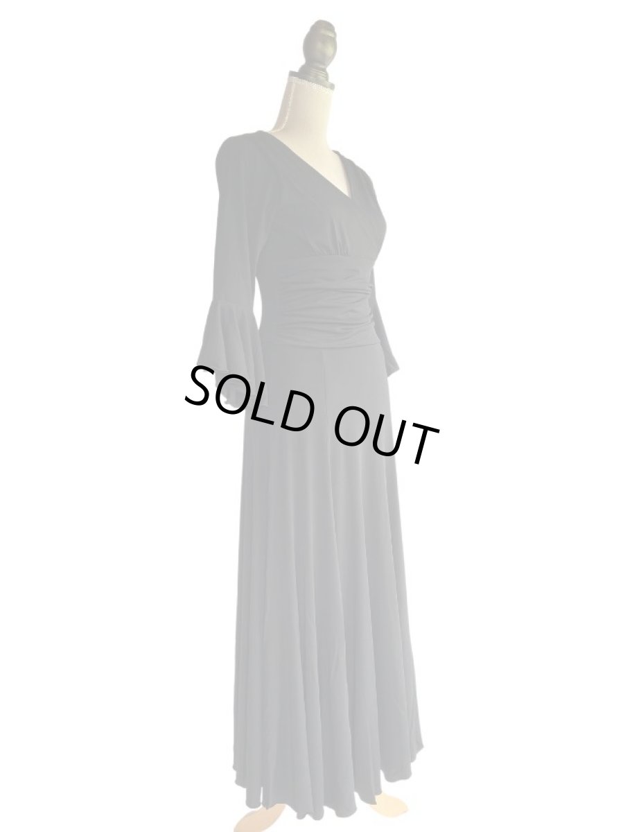 画像3: ニット素材のワンピース、ブラック (3)