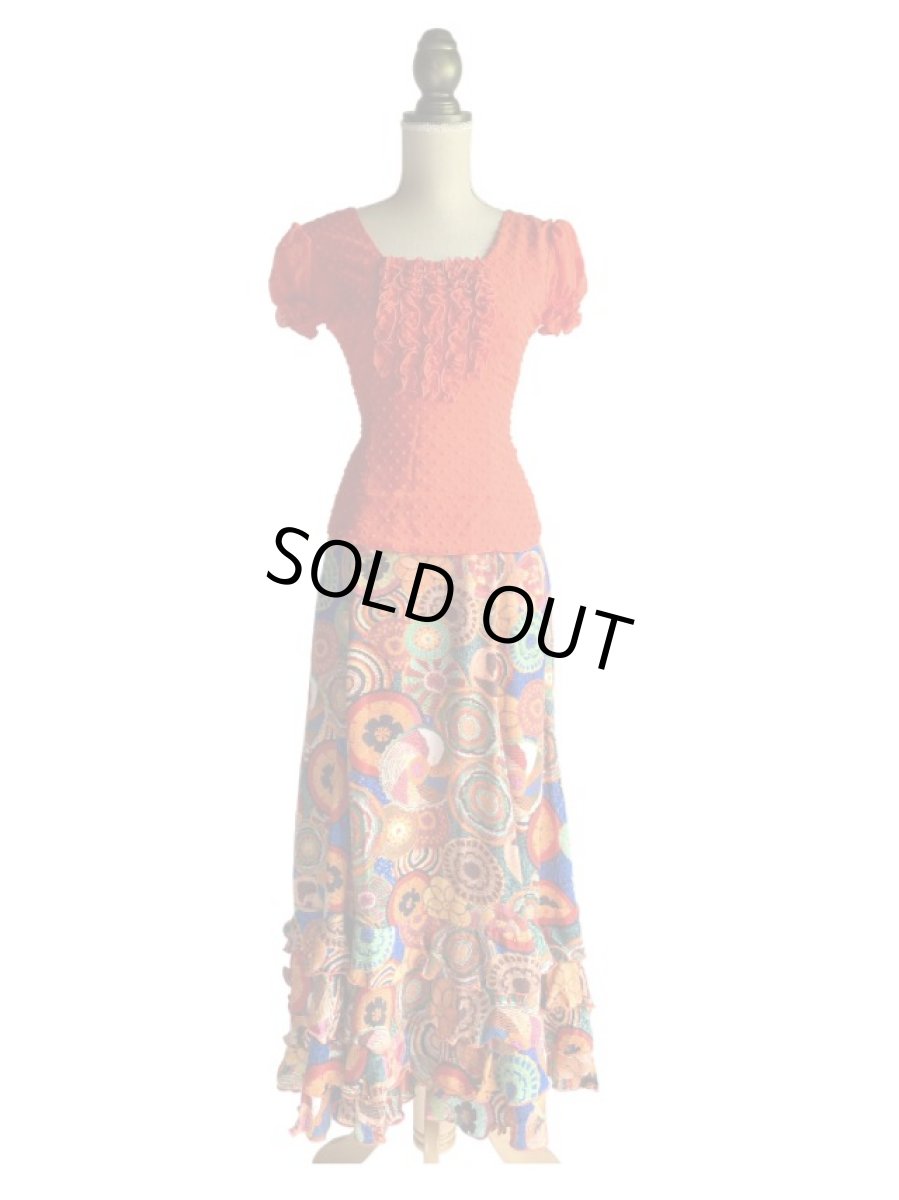 画像1: 《即納品》オレンジドレス (1)