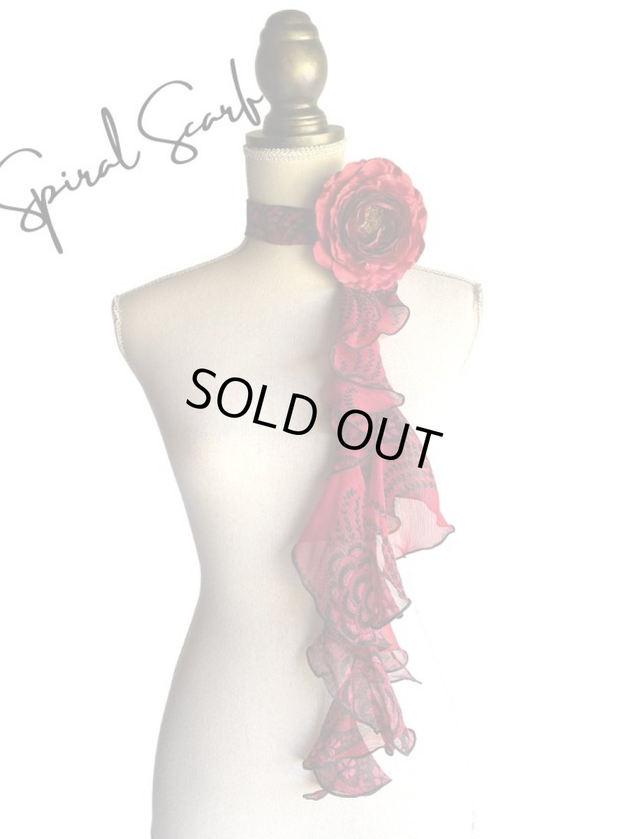 画像1: 《即納品》スカーフ、スパイラル、シフォンジョーゼット生地 (1)