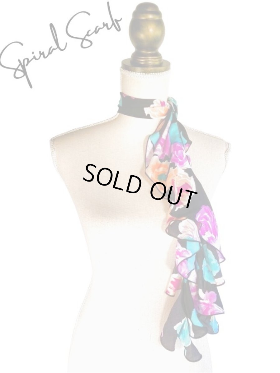 画像1: 《即納品》スカーフ、スパイラル (1)