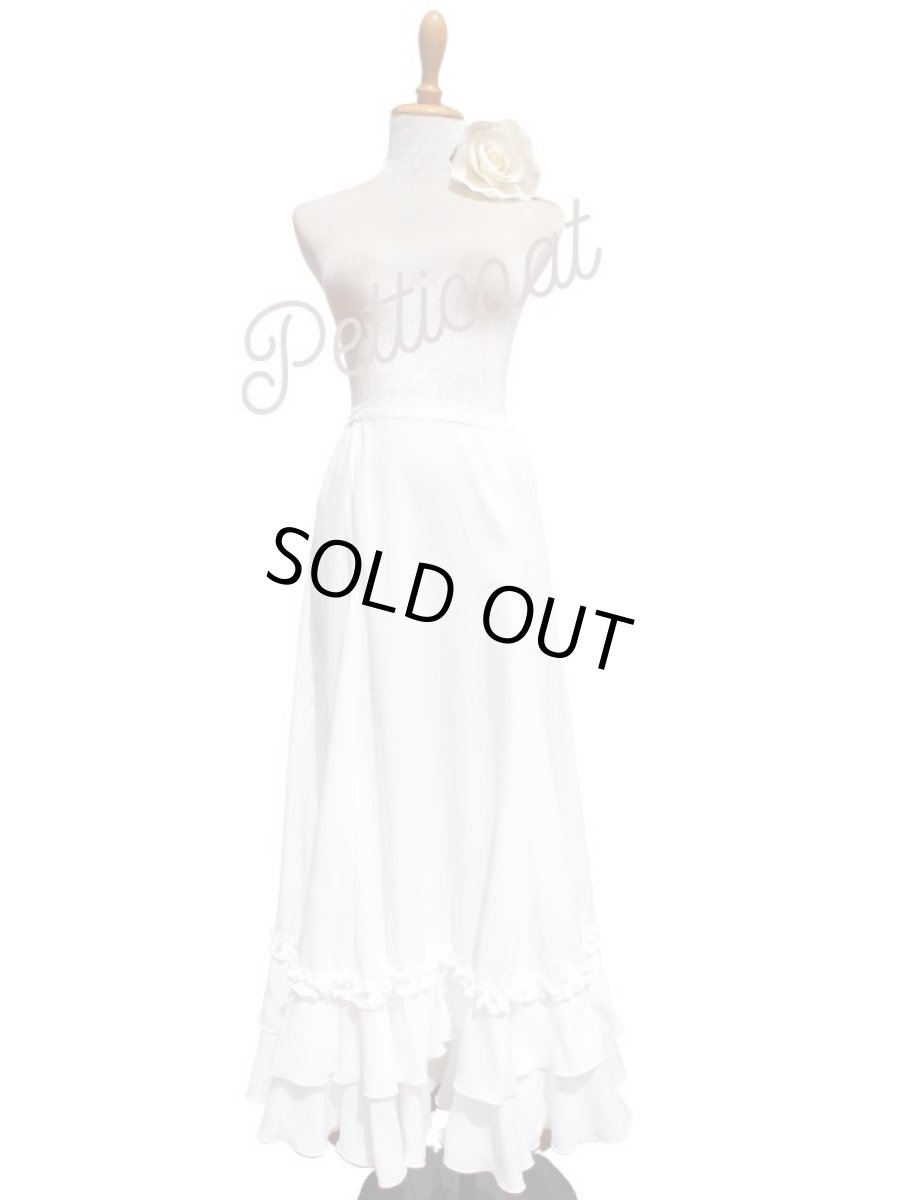 画像1: ペチコート、2段フリル、ギャザーフリルレーン飾り (1)