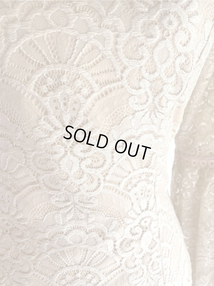 画像7: 《即納品》ブラウス、アバニコ柄レース (7)