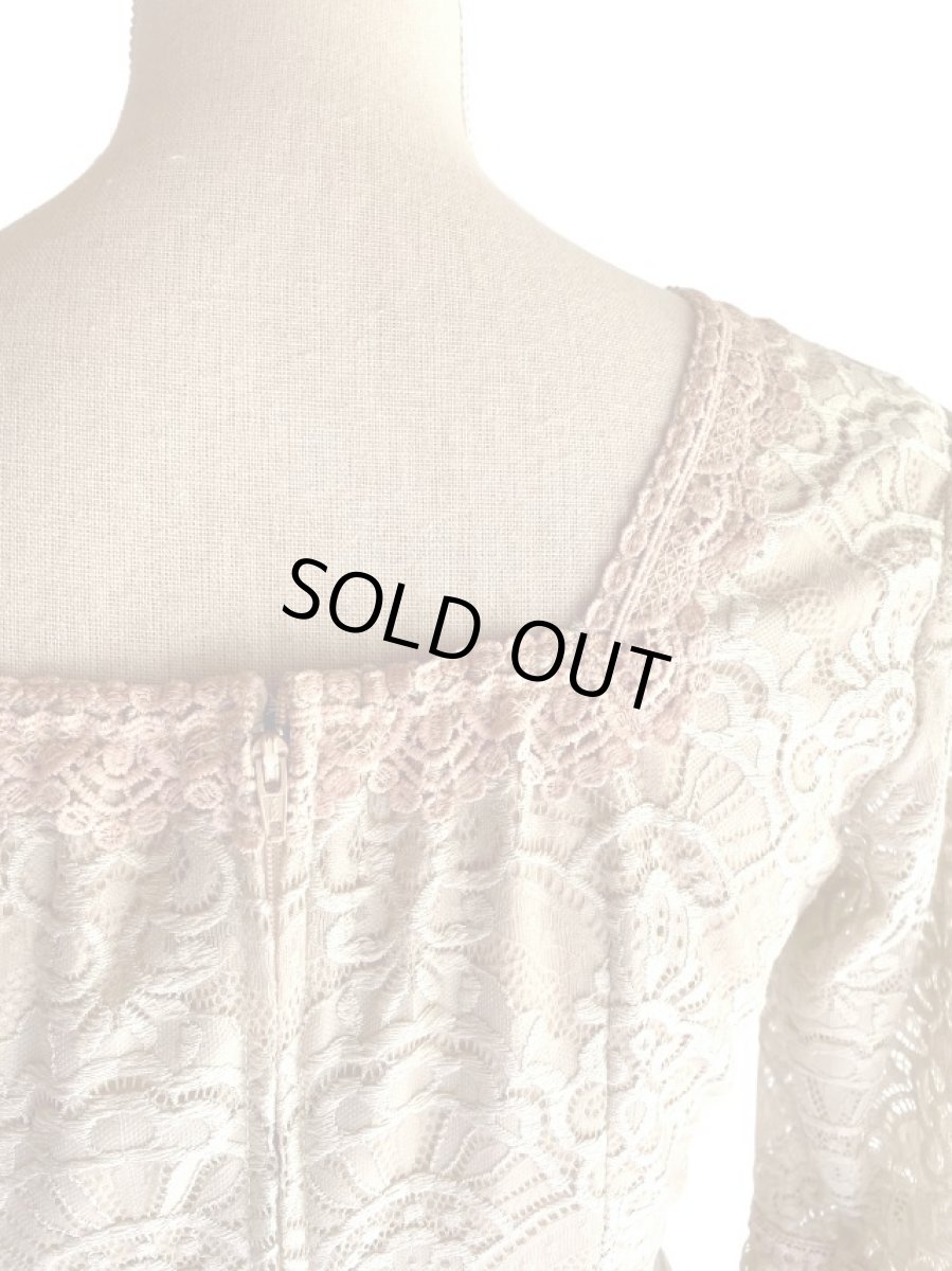 画像9: 《即納品》ブラウス、アバニコ柄レース (9)