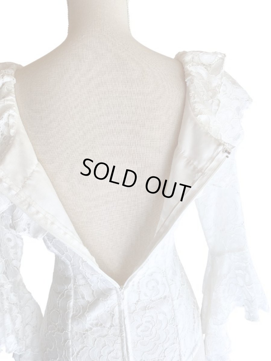 画像5: レースのフリルブラウス_ホワイト (5)