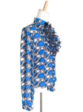 画像2: SALE《即納品》マニッシュブラウス、ブルー (2)