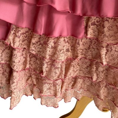 画像1: 《即納品》ファルダ、10段フリル、くすみピンク