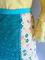 画像4: 一掃SALE《即納品》ラップファルダ、バード＆クローバー、1点物 (4)
