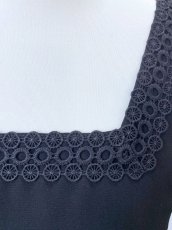画像6: フラメンコドレス、ブラック、Mサイズ (6)