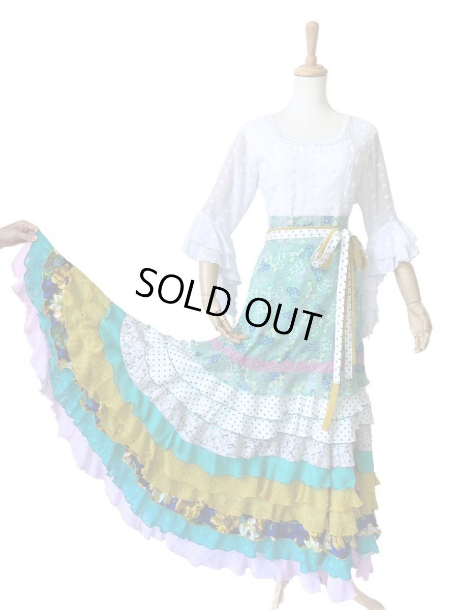 画像5: 在庫一掃SALE●《即納品》10段フリル、ウエストリボン (5)