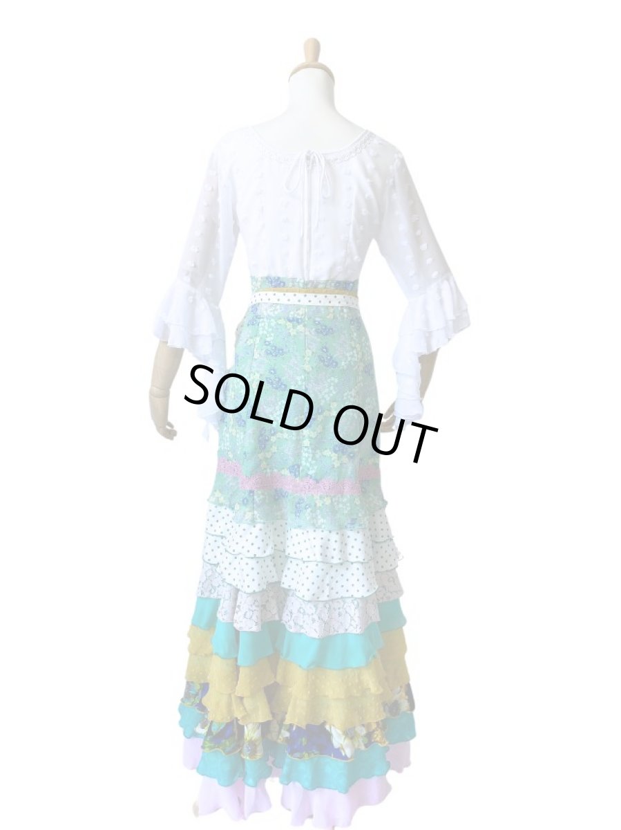 画像6: 在庫一掃SALE●《即納品》10段フリル、ウエストリボン (6)