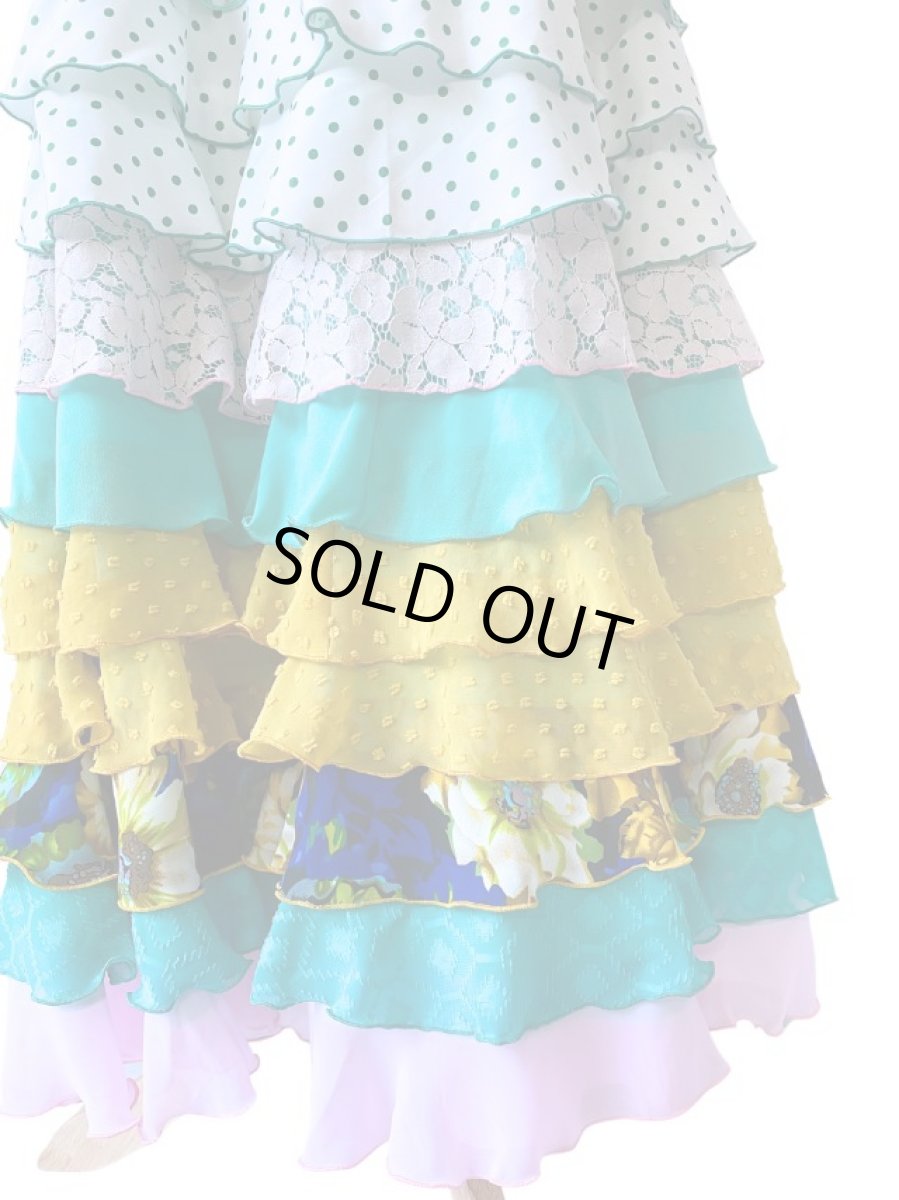 画像8: 在庫一掃SALE●《即納品》10段フリル、ウエストリボン (8)