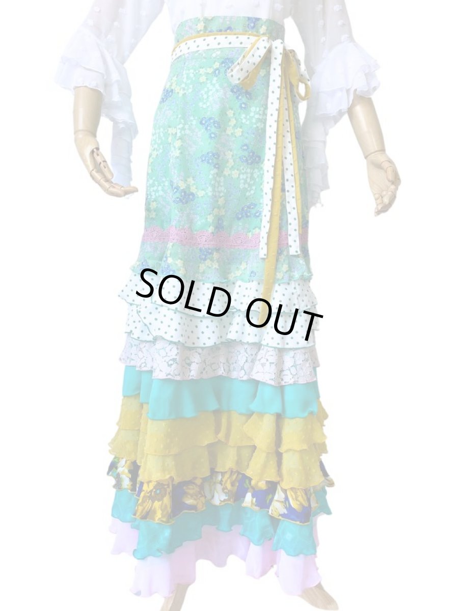 画像3: 在庫一掃SALE●《即納品》10段フリル、ウエストリボン (3)