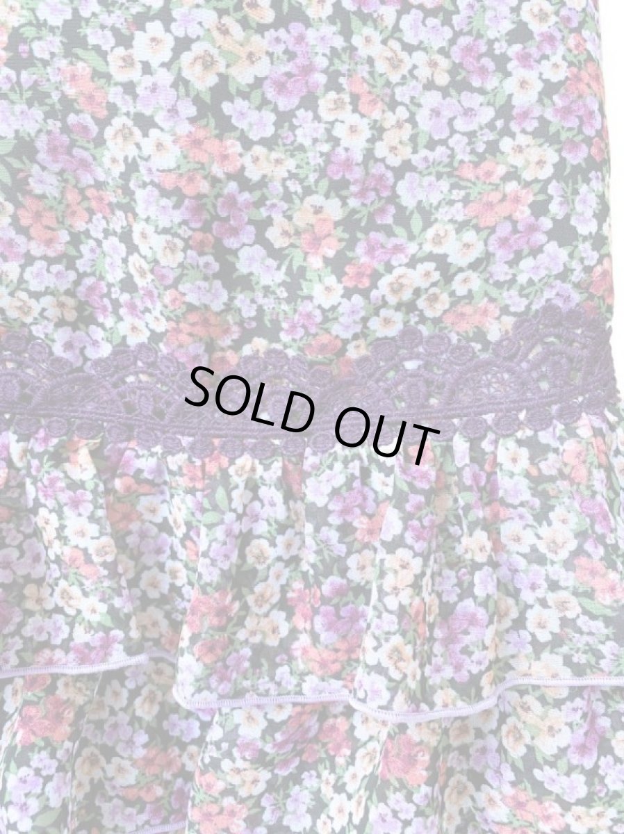 画像10: フラメンコドレス、プラム、Lサイズ、1点物 (10)