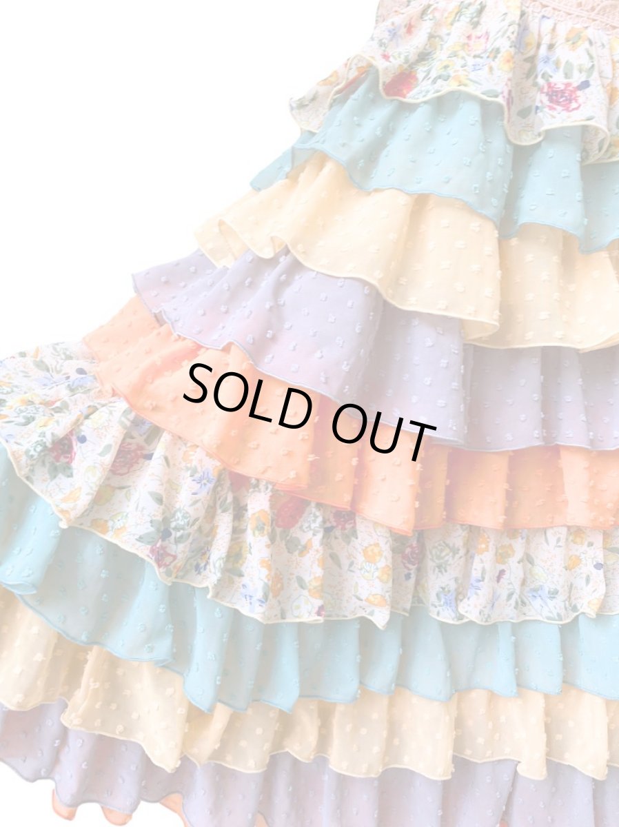 画像3: フラメンコドレス、Lサイズ、1点物 (3)