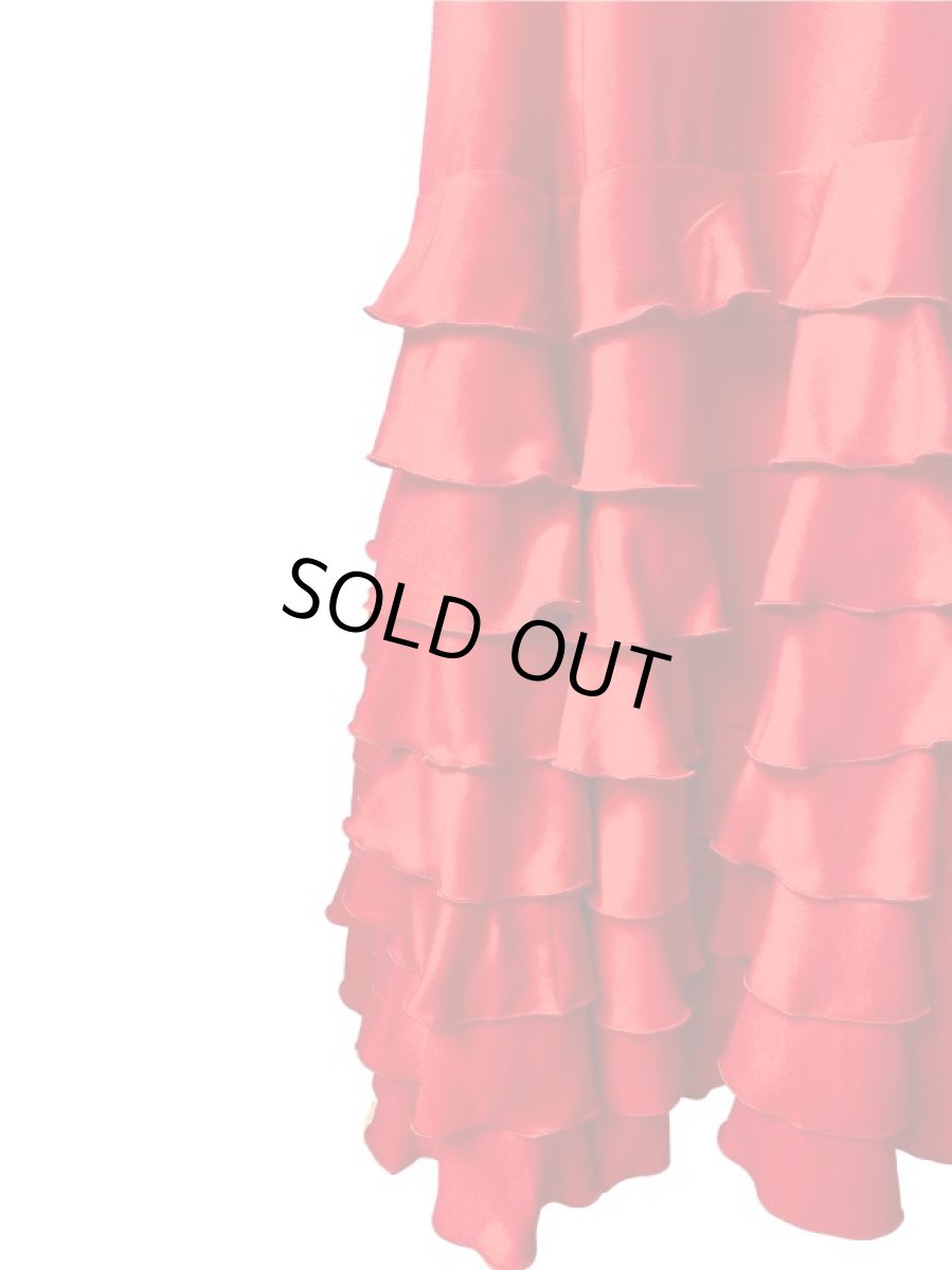 画像5: ≪即納品≫ツーピースドレス_レッド、Mサイズ (5)