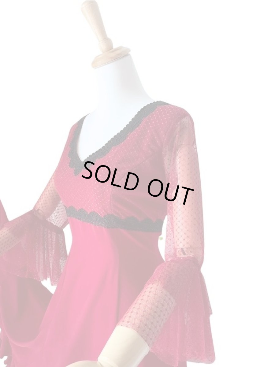 画像4: 《即納品》フラメンコドレス、Lサイズ (4)