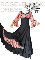 画像1: 《即納品》フラメンコドレス、Lサイズ (1)