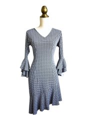 画像1: 《即納品》フラメンコ・チュニック、モノトーン (1)