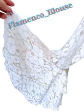画像4: SALE‗ローズモチーフ柄レース、ナチュラル（きなり） (4)