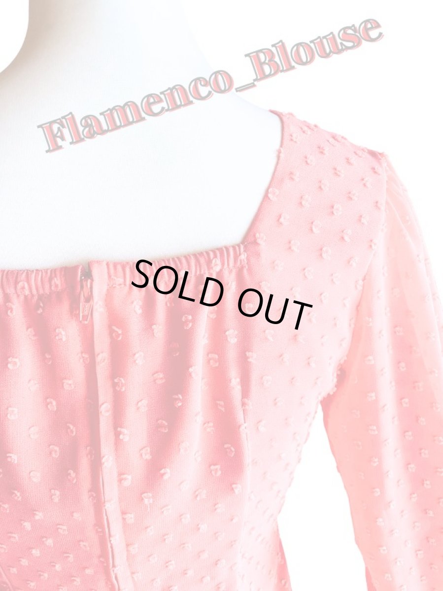 画像4: ブラウス、サーモンピンク、M (4)