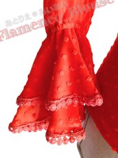 画像3: 10％OFF_ブラウス、立体水玉、オレンジ (3)