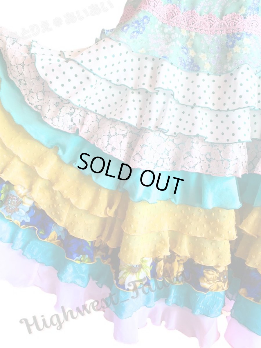 画像9: 在庫一掃SALE●《即納品》10段フリル、ウエストリボン (9)