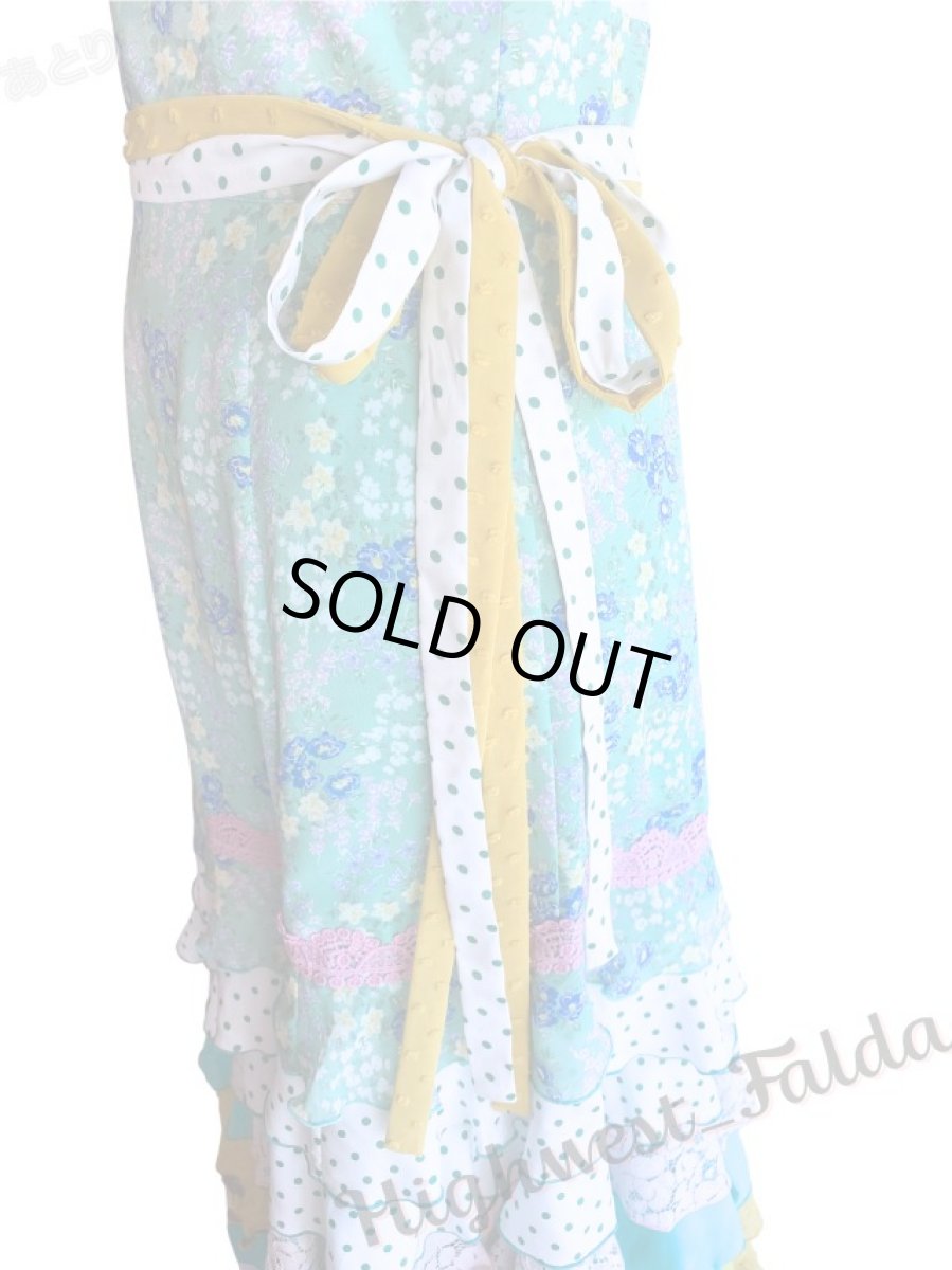 画像4: 在庫一掃SALE●《即納品》10段フリル、ウエストリボン (4)