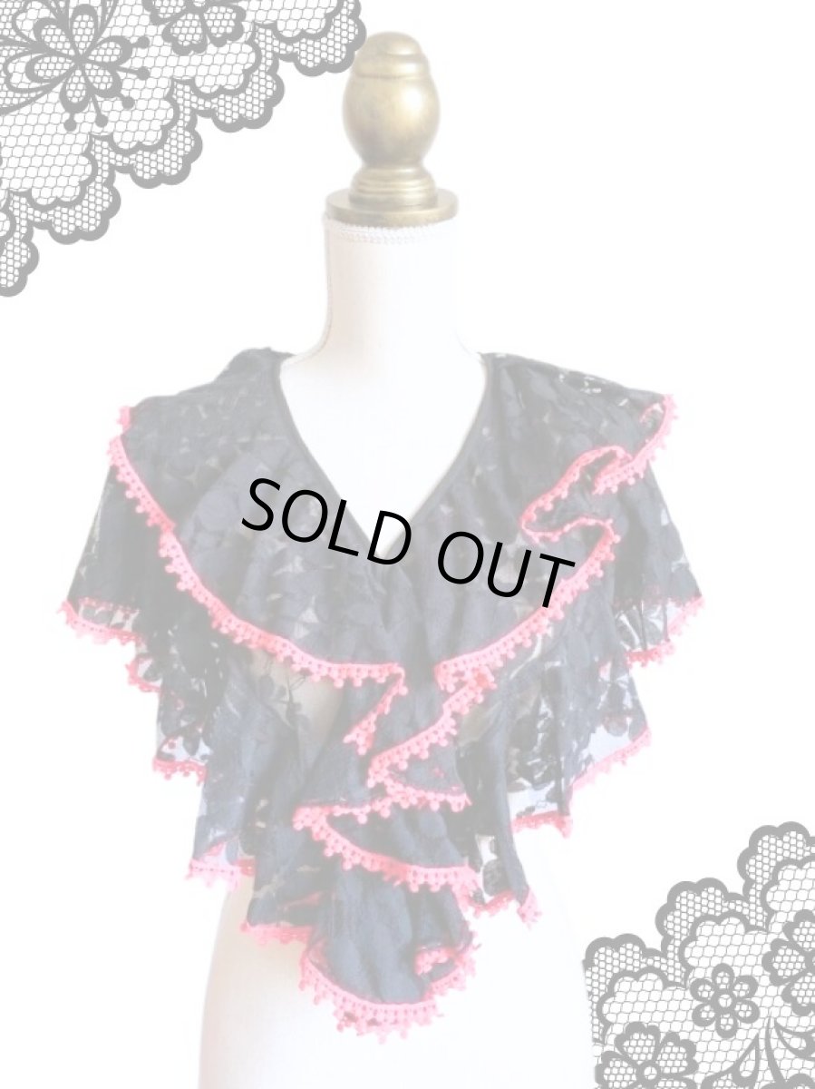 画像1: 《即納品》ボランテ・シージョ、リーフ柄レース (1)