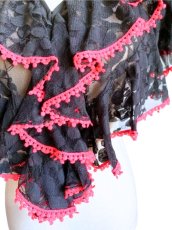 画像2: 《即納品》ボランテ・シージョ、リーフ柄レース (2)