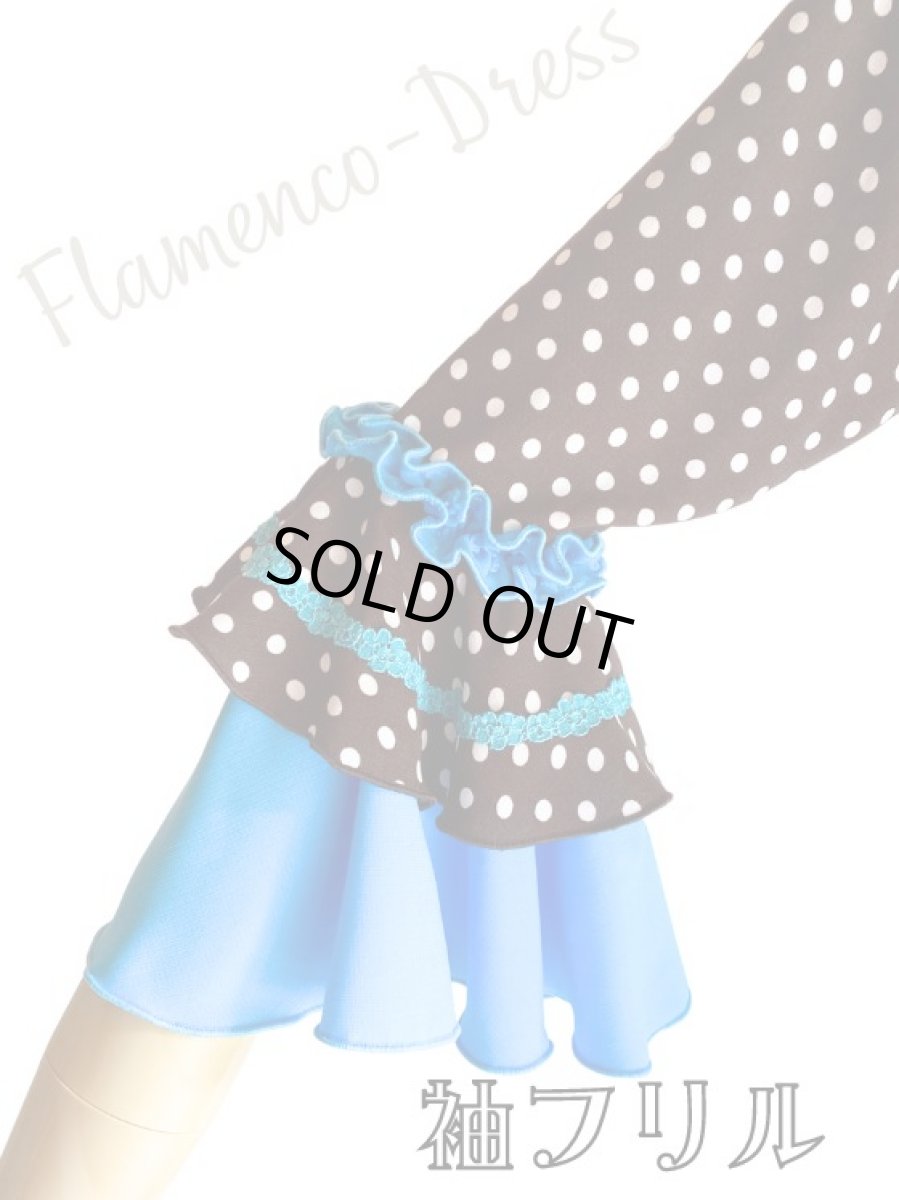 画像4: ツーピースドレス、ミニドット、チョコ (4)