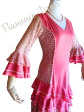 画像5: 《即納品》コーラルピンクのワンピースドレス (5)