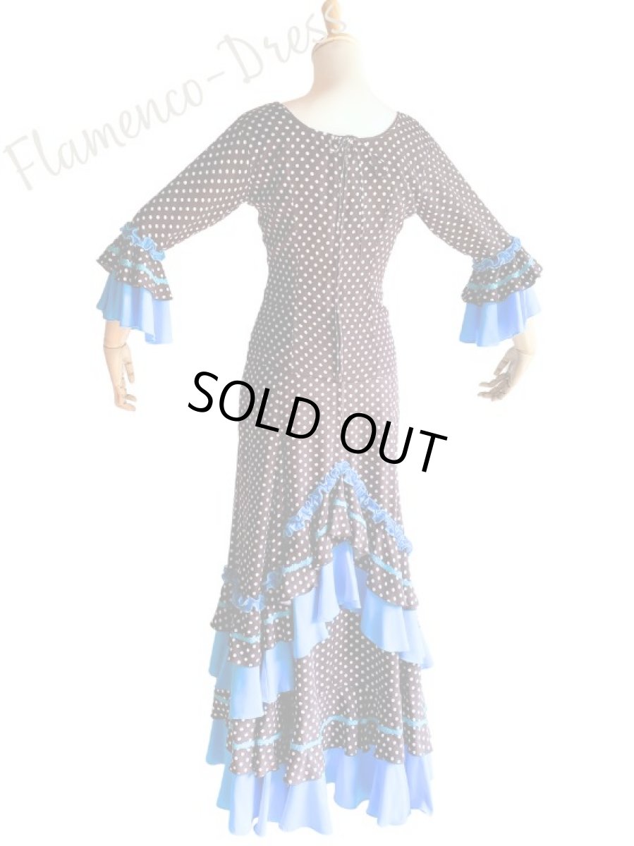 画像5: ツーピースドレス、ミニドット、チョコ (5)