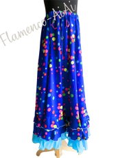 画像1: 《即納品》女児用ファルダ、ブルー、丈75cm (1)