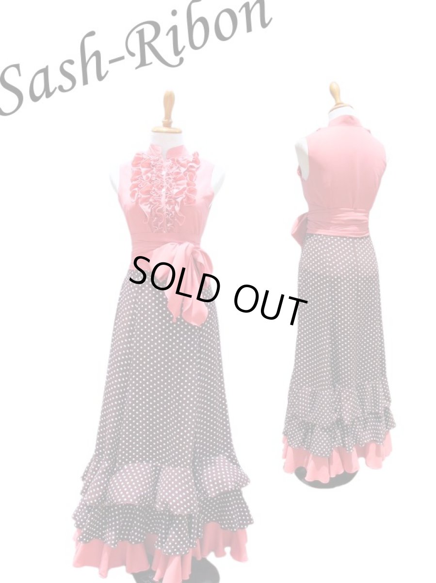 画像2: ジョーゼット生地、コーラルピンク (2)