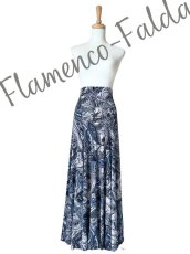 画像1: 《即納品》美☆ストレッチ・ファルダ、グレー×ペイズリー (1)