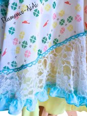 画像3: 一掃SALE《即納品》ラップファルダ、バード＆クローバー、1点物 (3)