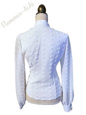 画像4: SALE☆ビック立体水玉模様、ホワイト (4)