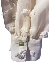 画像5: SALE☆ビック立体水玉模様、ベージュ (5)