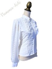 画像1: SALE☆ビック立体水玉模様、ホワイト (1)