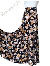 画像1: 《即納品》美☆ストレッチ・ファルダ、ベージュフラワー (1)