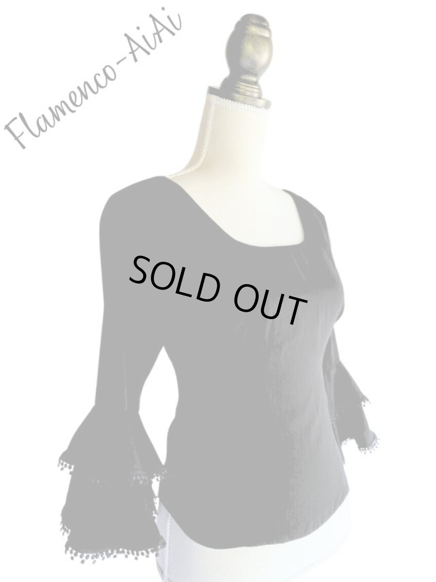 画像2: フリル2段、袖テープ飾り (2)